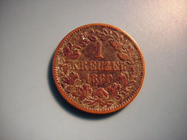 Baden 1 Kreuzer 1860