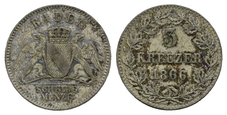  Altdeutschland; Kleinmünze 1866   