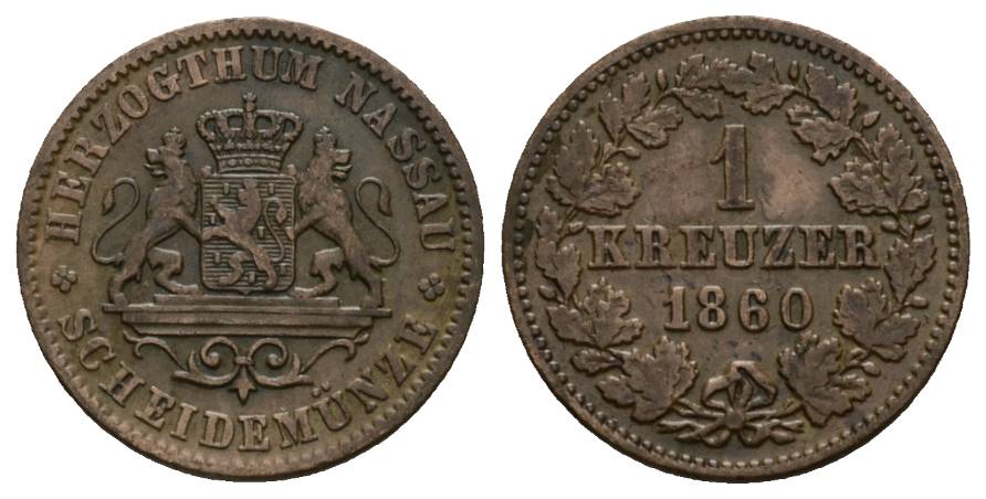  Altdeutschland; Kleinmünze 1860   