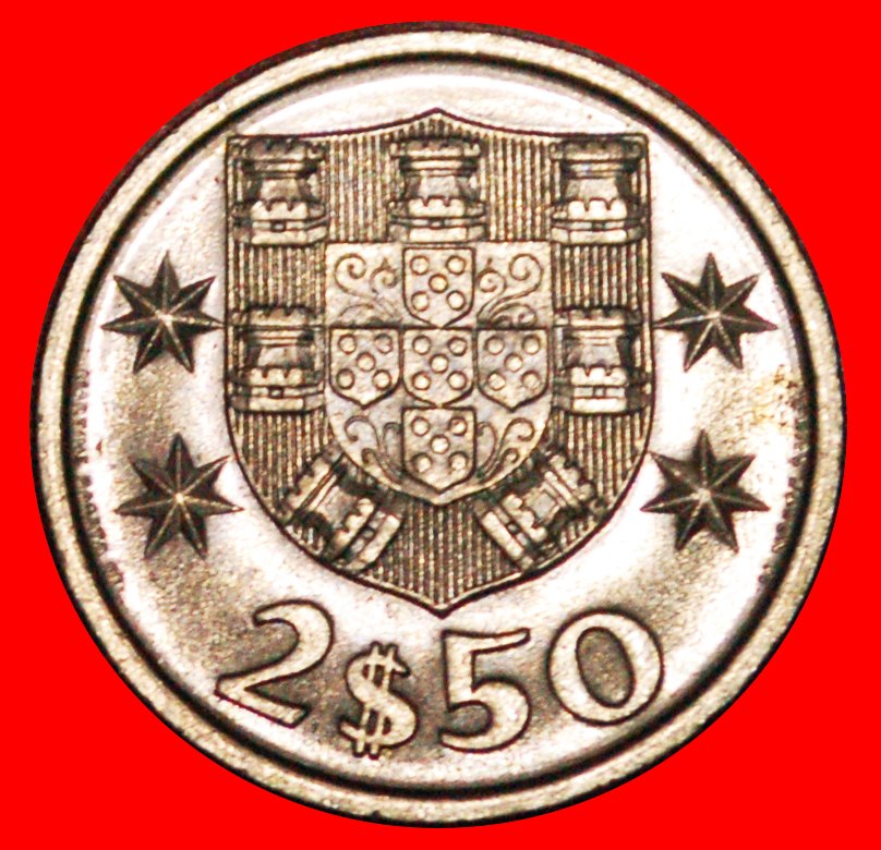  * SHIP (1963-1985): PORTUGAL ★ 2.50 ESCUDOS 1984 UNC MINT LUSTRE! LOW START ★ NO RESERVE!   