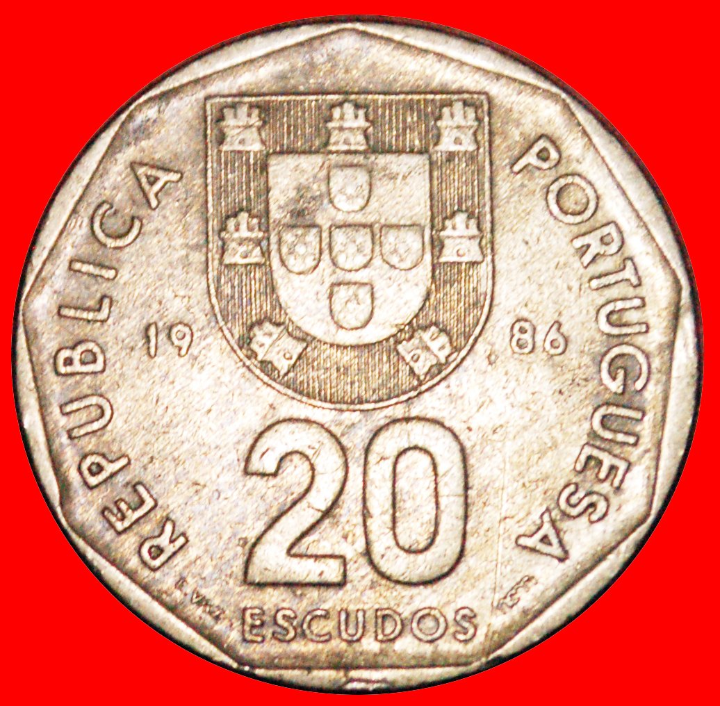  * KREUZEN(1986-2001): PORTUGAL ★ 20 ESCUDOS 1986 ENTDECKUNG MÜNZE! OHNE VORBEHALT!   