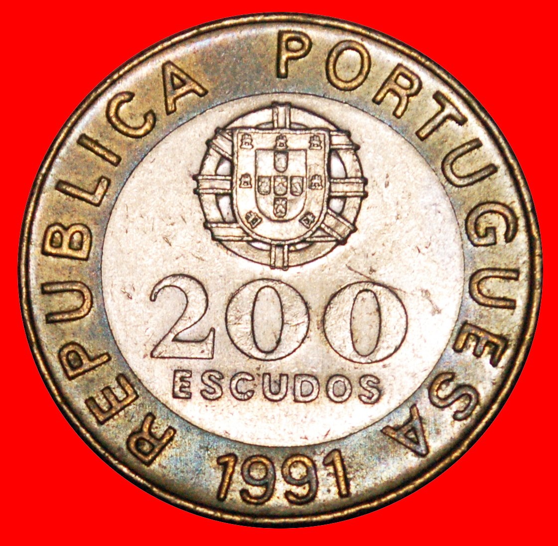  * ARMILLARSPHÄRE (1991-2001): PORTUGAL ★ 200 ESCUDOS 1991 ENTDECKUNG MÜNZE! OHNE VORBEHALT!   