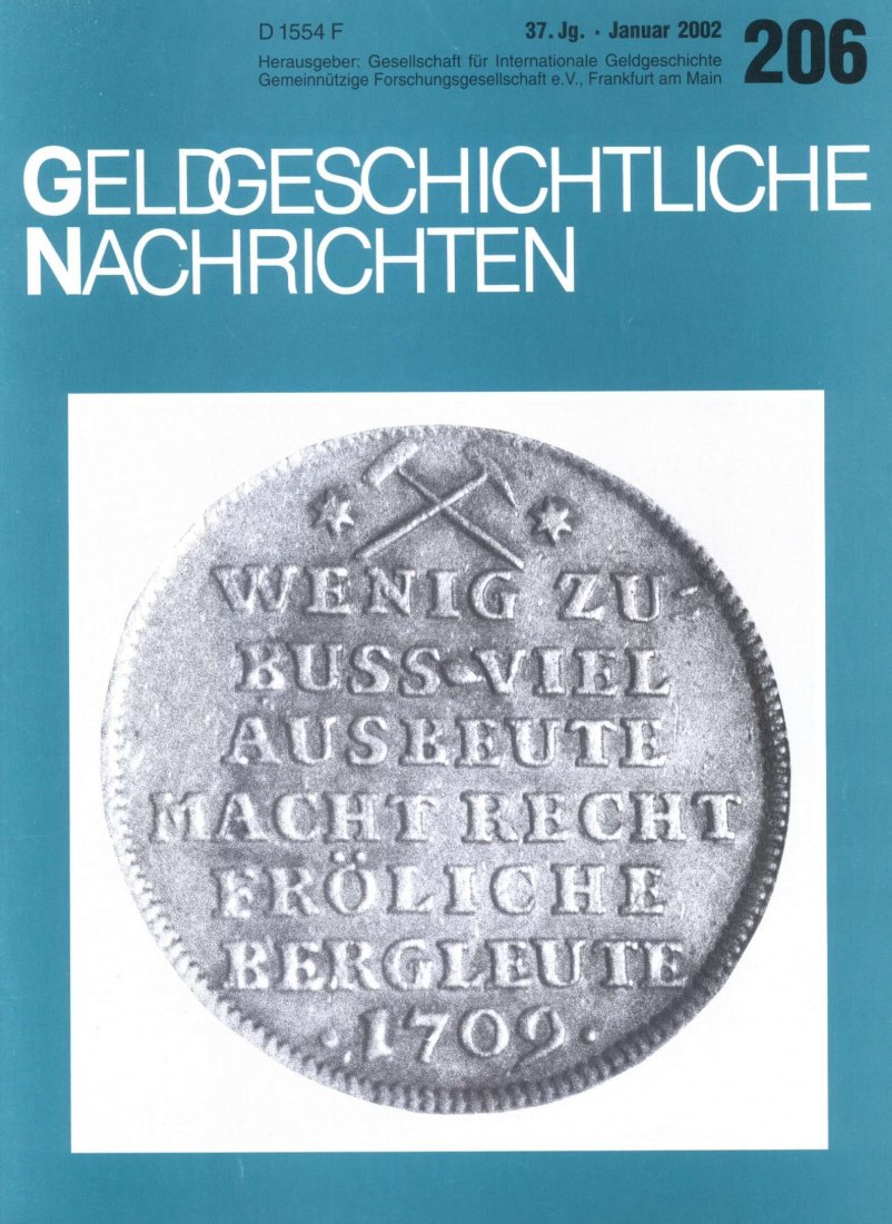  (GIG) Geldgeschichtliche Nachrichten Nr 206/2002 Oberlothringen od. sächsisch-slawisches Grenzgebiet   