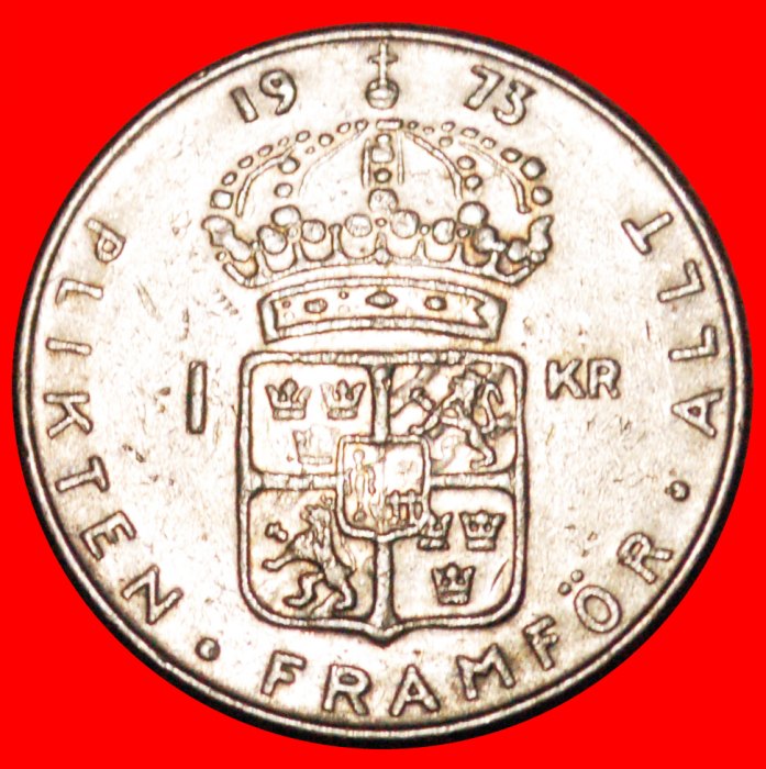  * NOT SILVER (1968-1973): SWEDEN ★ 1 CROWN 1973! LOW START★ NO RESERVE!   