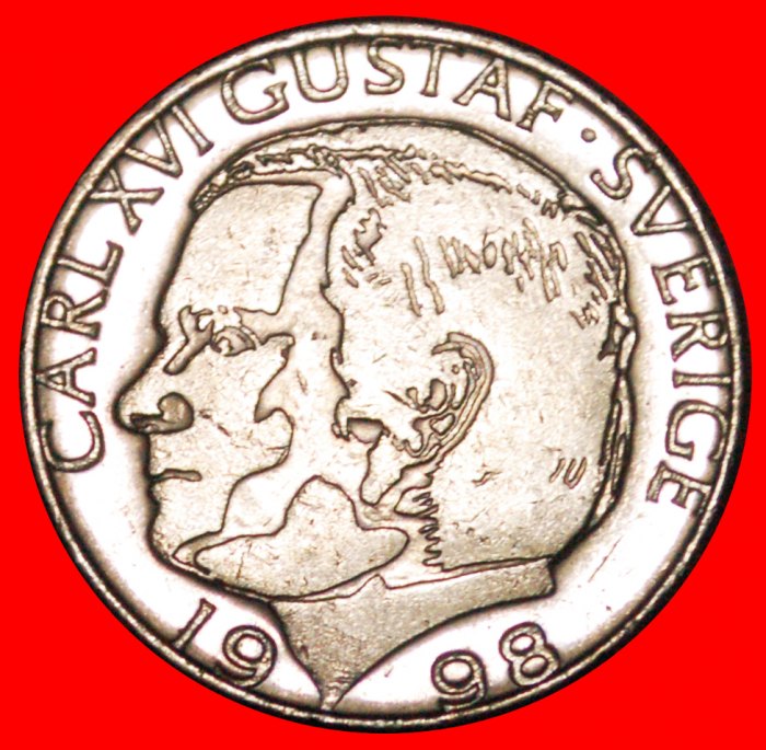 * 3 CROWNS (1982-2000): SWEDEN ★ 1 CROWN 1998 MINT LUSTRE! LOW START★ NO RESERVE!