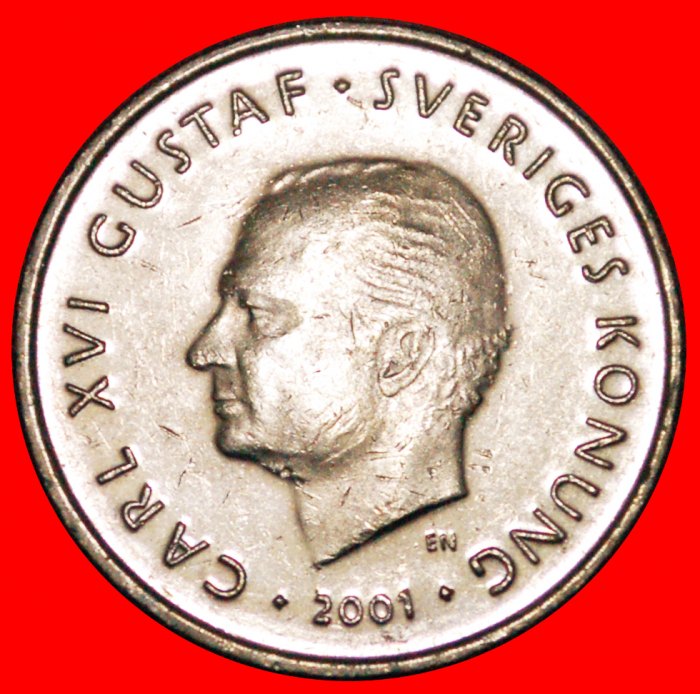  * REALISTIC PORTRAIT (2001-2012): SWEDEN ★ 1 CROWN 2001 MINT LUSTRE! LOW START★ NO RESERVE!   