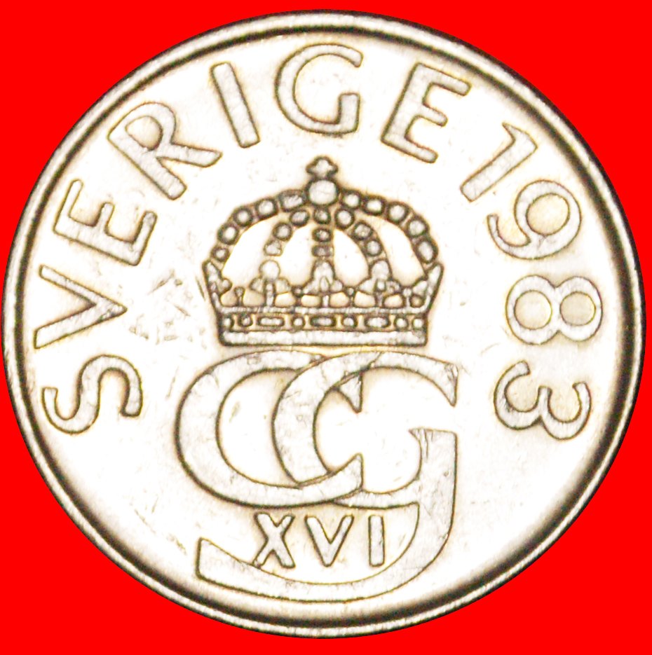  * MONOGRAM (1976-2009): SWEDEN★5 CROWNS 1983★ERROR★ DISCOVERY COIN★LOW START ★NO RESERVE!   
