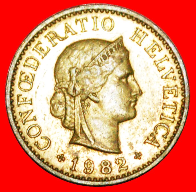  * LIBERTY (1879-2021): SWITZERLAND ★ 5 RAPPEN 1982! ★LOW START ★NO RESERVE!   