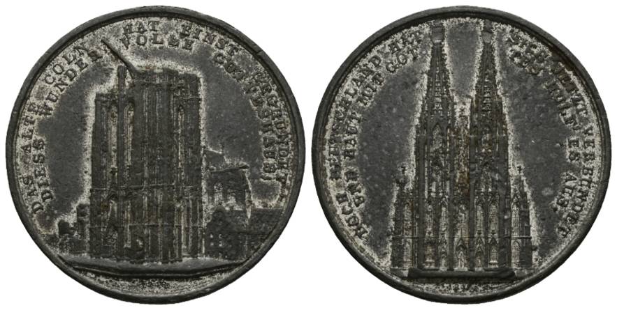  Medaille; Zinn; 23,23 g; Ø 40,98 mm   