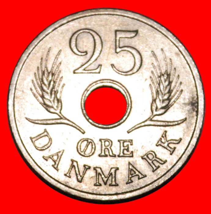  * MONOGRAMM 1966-1972:DÄNEMARK★25 OERE 1968 VZGL STEMPELGLANZ★FREDERIK IX. 1899-1972★OHNE VORBEHALT!   