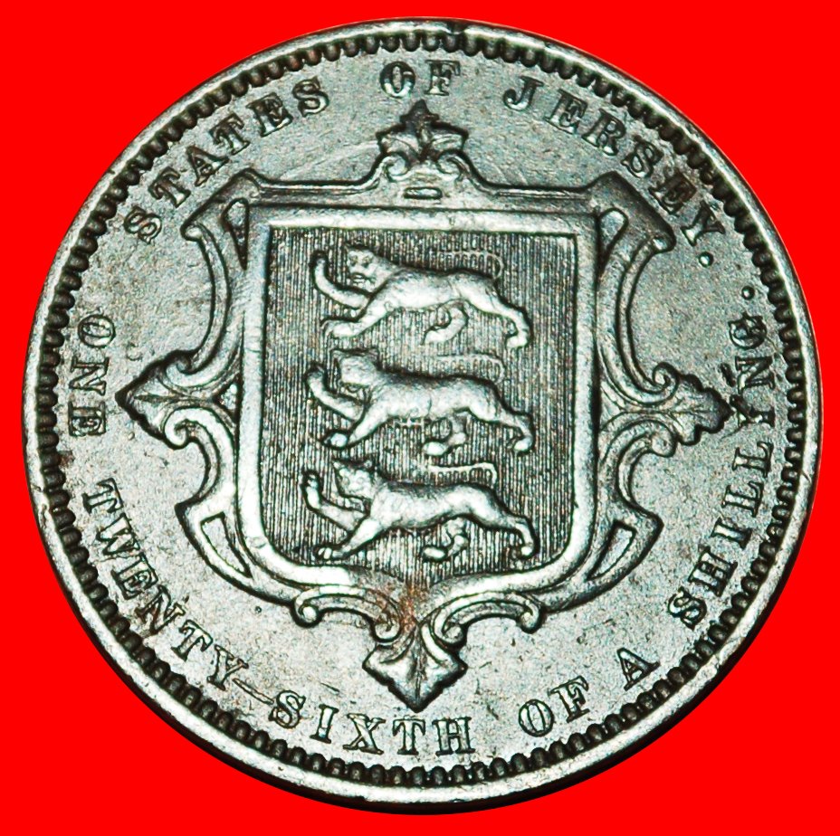  * GROSSBRITANNIEN (1866-1871): JERSEY ★ 1/26 SHILLING 1870! FEHLER INTERESSANTE TYP! OHNE VORBEHALT!   