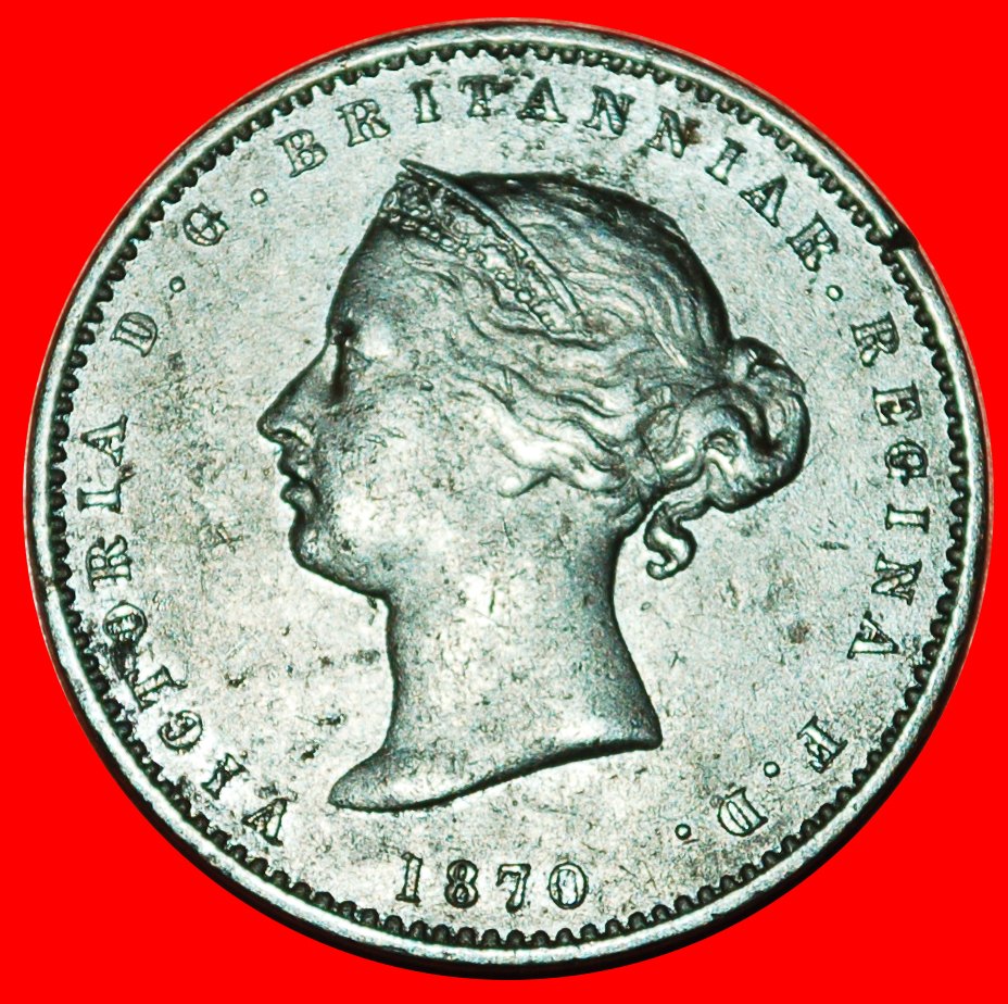  * GROSSBRITANNIEN (1866-1871): JERSEY ★ 1/26 SHILLING 1870! FEHLER INTERESSANTE TYP! OHNE VORBEHALT!   