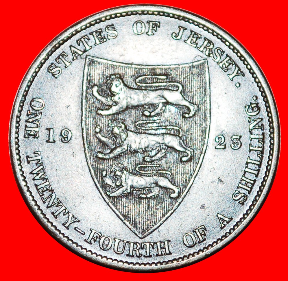  * GROSSBRITANNIEN (1911-1923): JERSEY ★ 1/24 SHILLING 1923! ALTER TYP! OHNE VORBEHALT!   