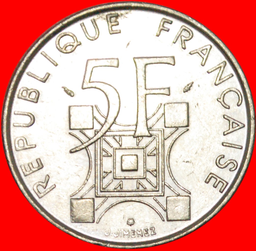  * EIFFELTURM: FRANKREICH ★  5 FRANCS 1889-1989! OHNE VORBEHALT!   