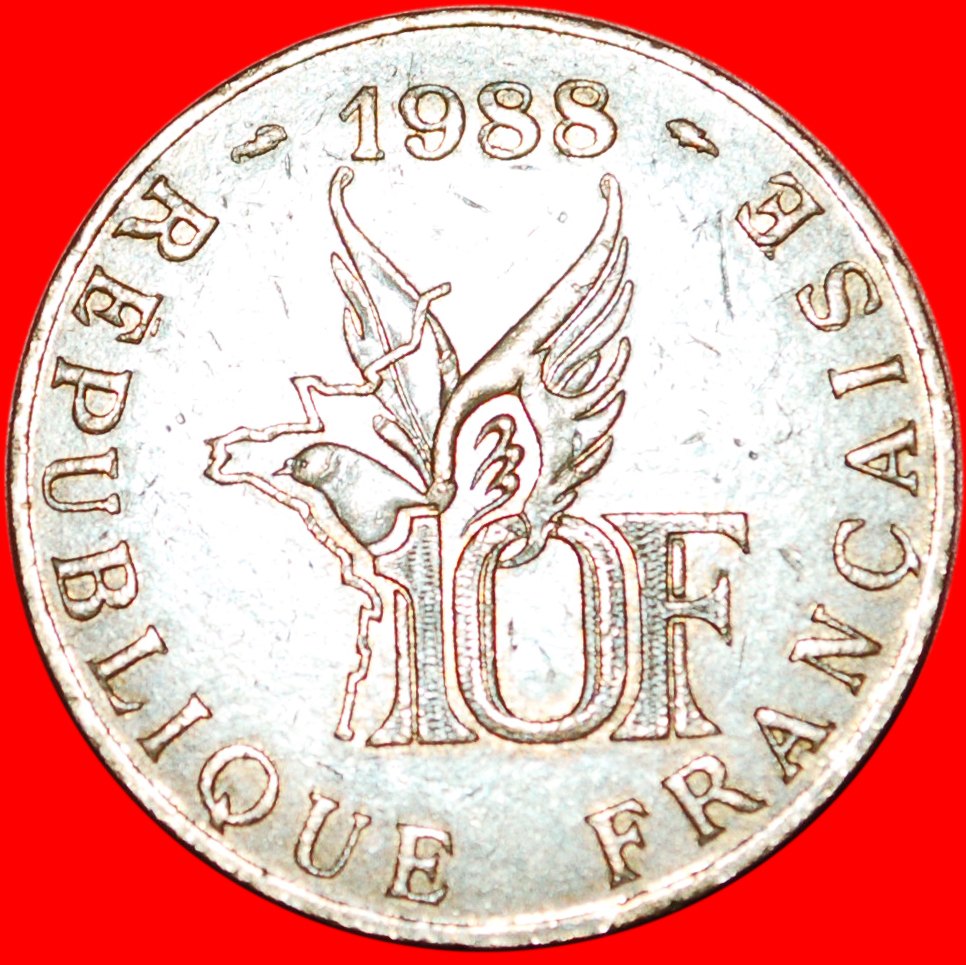  * FLUGZEUG: FRANKREICH ★ 10 FRANCS 1888-1988! OHNE VORBEHALT!   