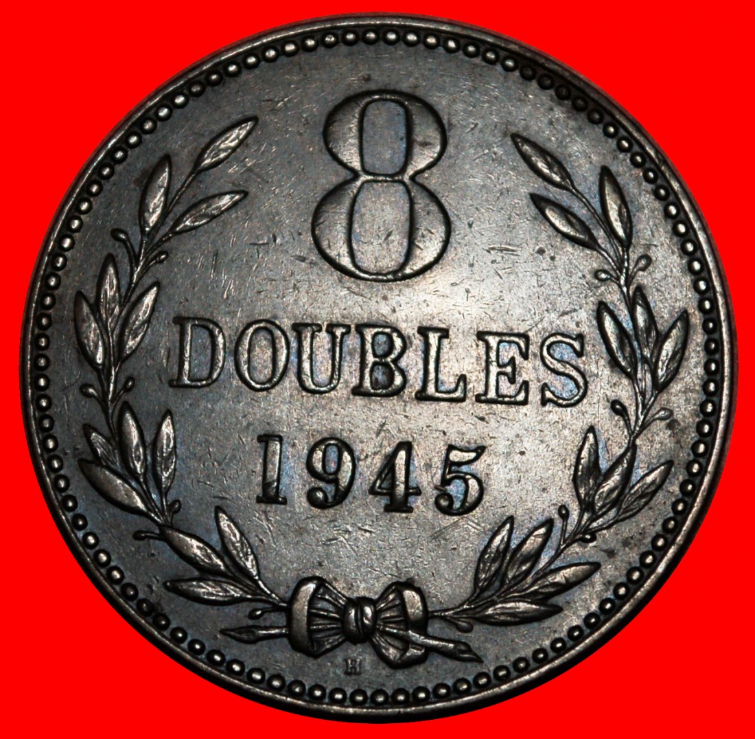  * GROSSBRITANNIEN (1914-1949): GUERNESEY GUERNSEY ★ 8 DOUBLES 1945H! OHNE VORBEHALT!   