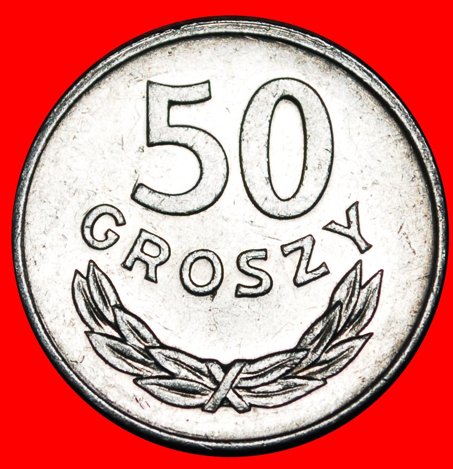 * STERNE AUF ADLER (1957-1986): POLEN ★ 50 GROSHEN 1985 VERÖFFENTLICHT WERDEN! OHNE VORBEHALT!