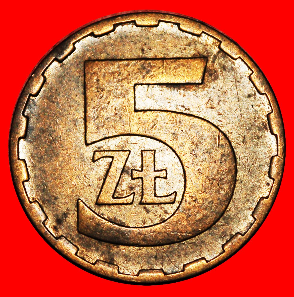 * STERNE AUF ADLER (1978-1985): POLEN ★ 5 ZLOTY 1982! OHNE VORBEHALT!