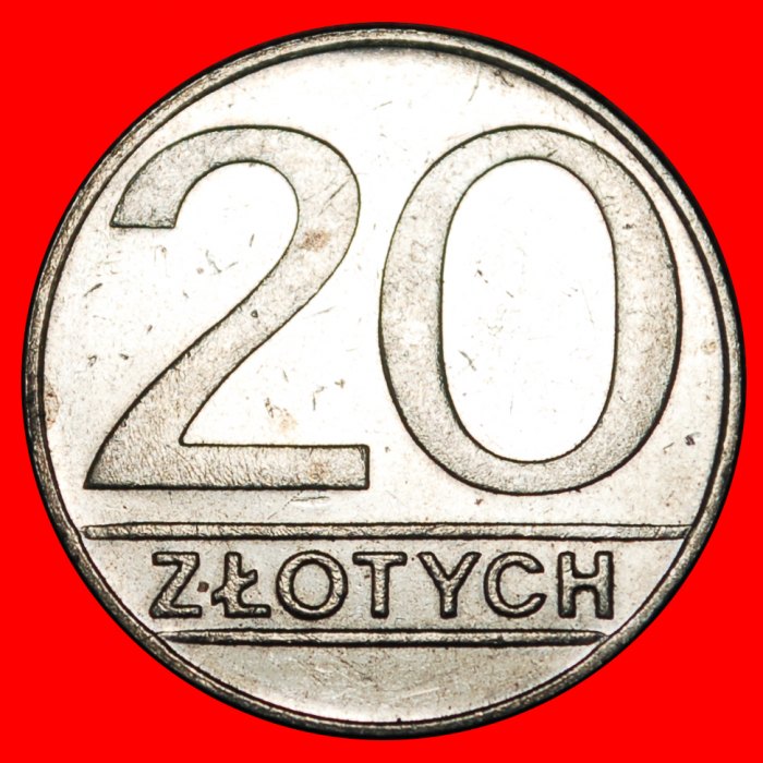  * STERNE AUF ADLER: POLEN ★ 20 ZLOTY 1989! OHNE VORBEHALT!   