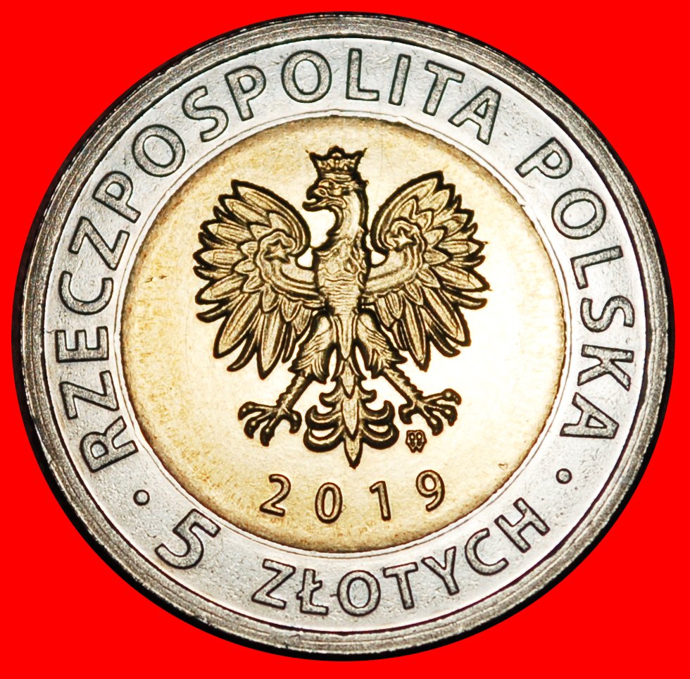  * BI-METALLIC:POLAND★5 ZLOTY 2019 UNC MINT LUSTRE★JOHN III SOBIESKI 1674-1696★LOW START★ NO RESERVE!   