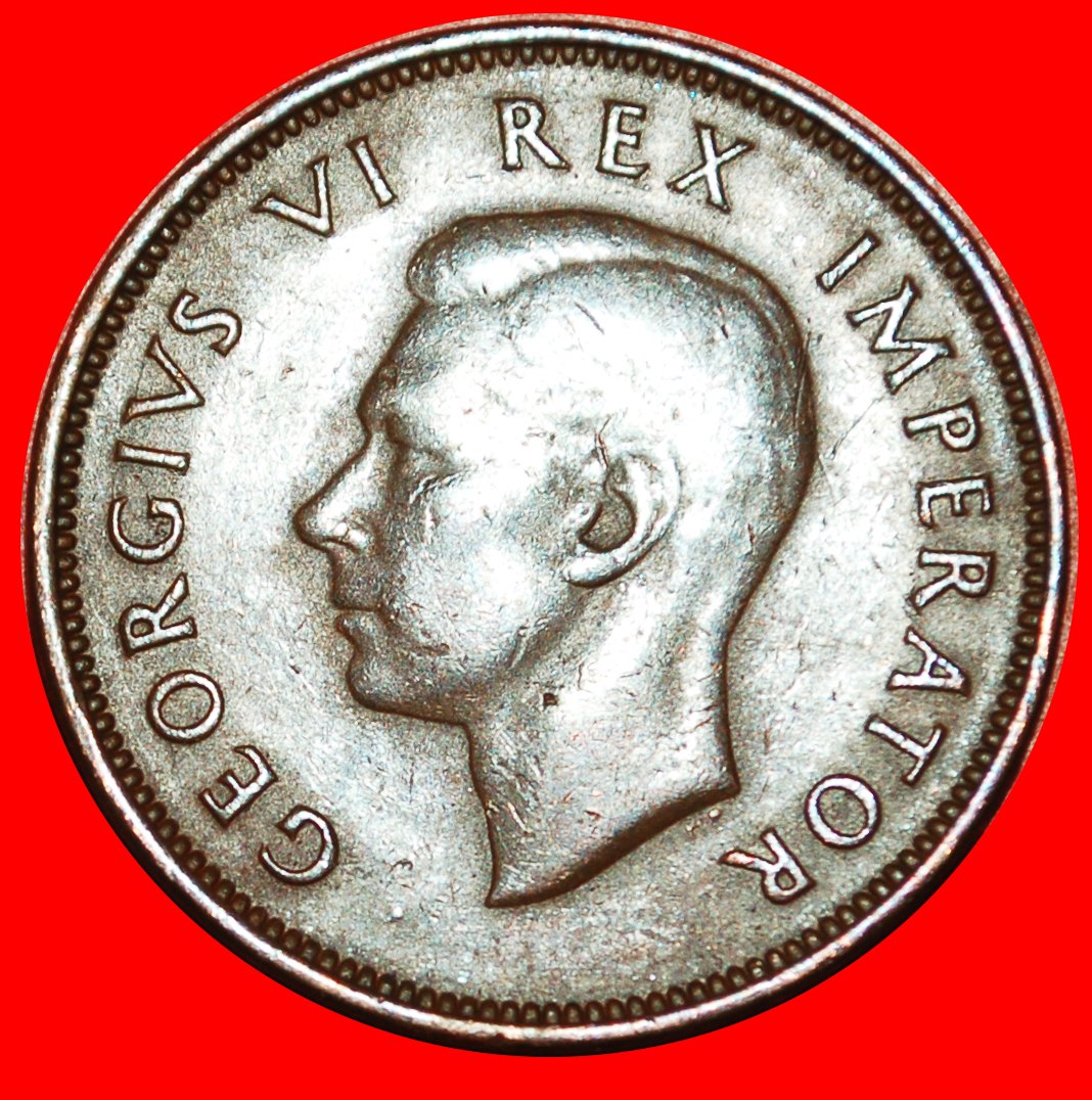  * SCHIFF (1937-1947): SÜDAFRIKA ★ 1/2 PENNY 1942 KRIEGSZEIT (1939-1945)! OHNE VORBEHALT!   