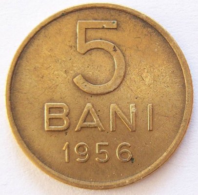  RUMÄNIEN ROMANIA 5 Bani 1956 K-N-Zink ss   