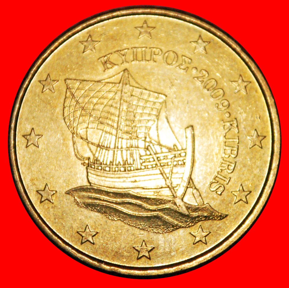  * FINLAND: CYPRUS ★ 50 CENT 2009 NORDIC GOLD (2008-2021) MINT LUSTRE! LOW START★ NO RESERVE!   