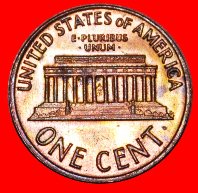  * MEMORIAL (1959-1982): USA ★ 1 CENT 1971D STG STEMPELGLANZ! LINCOLN (1809-1865) NUR VERÖFFENTLICHT!   