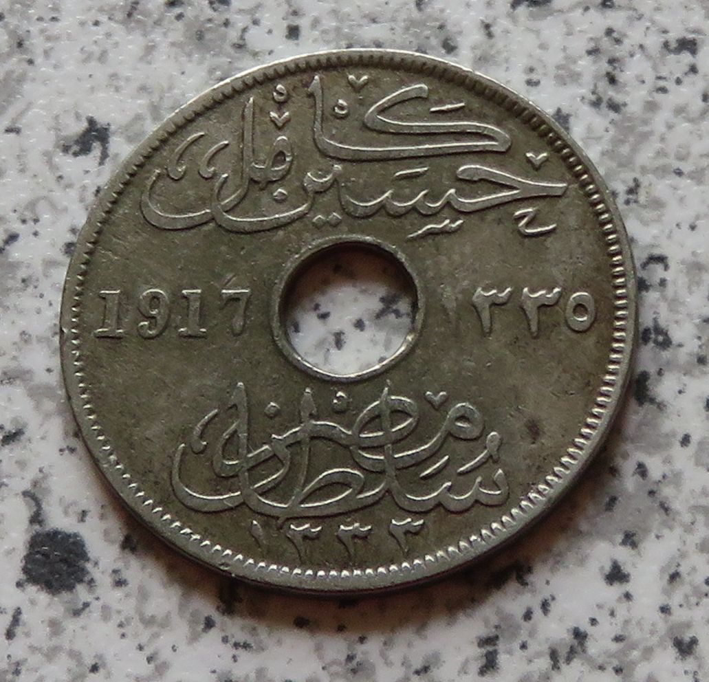  Ägypten 10 Milliemes 1917   