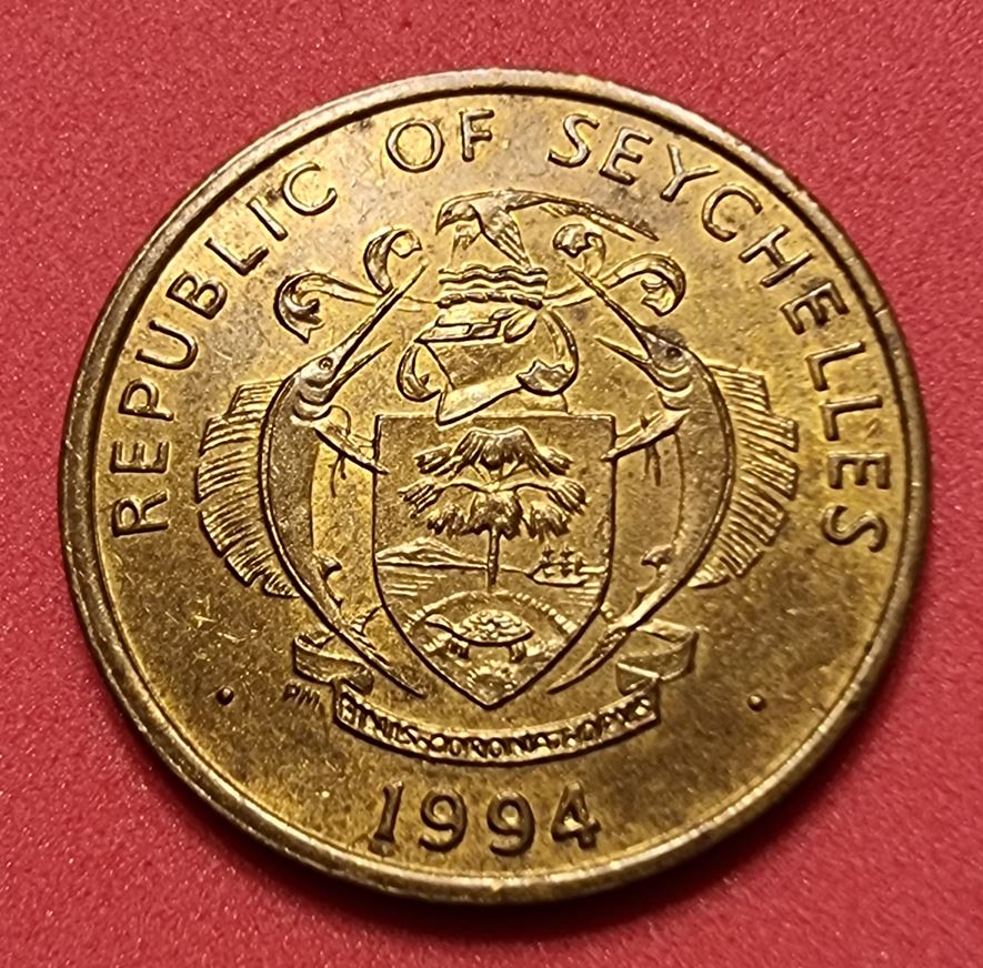  10429(2) 10 Cents ( Seychellen / Thunfisch) 1994 in vz ............................ von Berlin_coins   