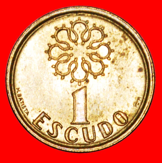 * * GROSSE FORMWINDOW (1986-2001): PORTUGAL ★ 1 ESCUDO 1996 DISCOVERY COIN! LOW START! ★ NO RESERVE!