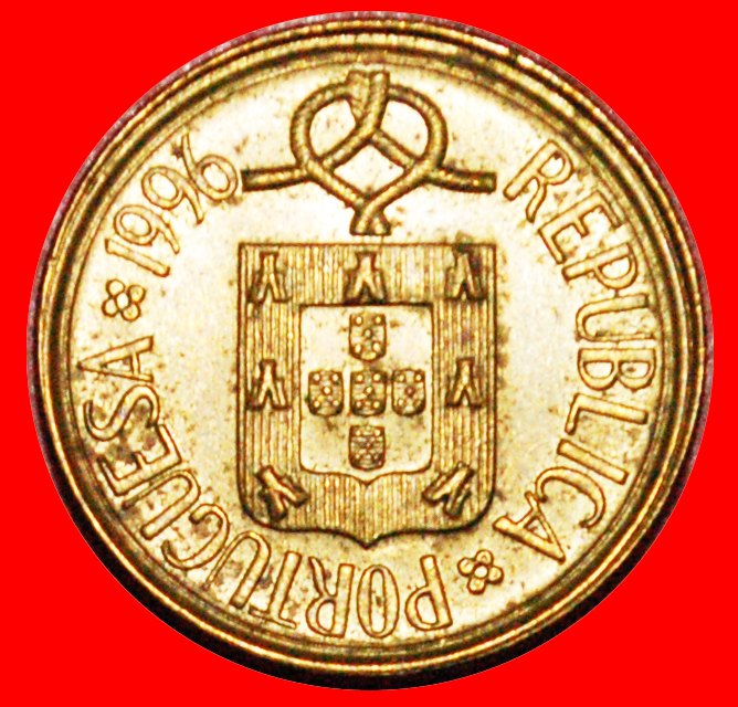  * * GROSSE FORMWINDOW (1986-2001): PORTUGAL ★ 1 ESCUDO 1996 DISCOVERY COIN! LOW START! ★ NO RESERVE!   