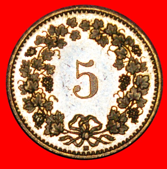  * LIBERTY (1879-2021): SWITZERLAND ★ 5 RAPPEN 1992B MINT LUSTRE! LOW START! ★ NO RESERVE!   