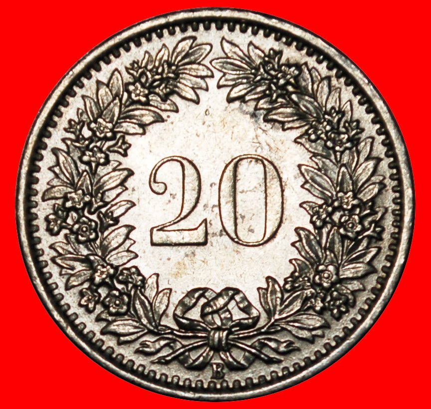  * LIBERTY 1939-2021: SWITZERLAND★20 RAPPEN 1969B DISCOVERY COIN MINT LUSTRE★LOW START! ★ NO RESERVE!   