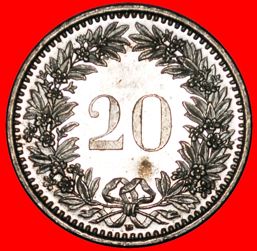  * LIBERTY 1939-2021: SWITZERLAND★20 RAPPEN 2002B DISCOVERY COIN MINT LUSTRE★LOW START! ★ NO RESERVE!   