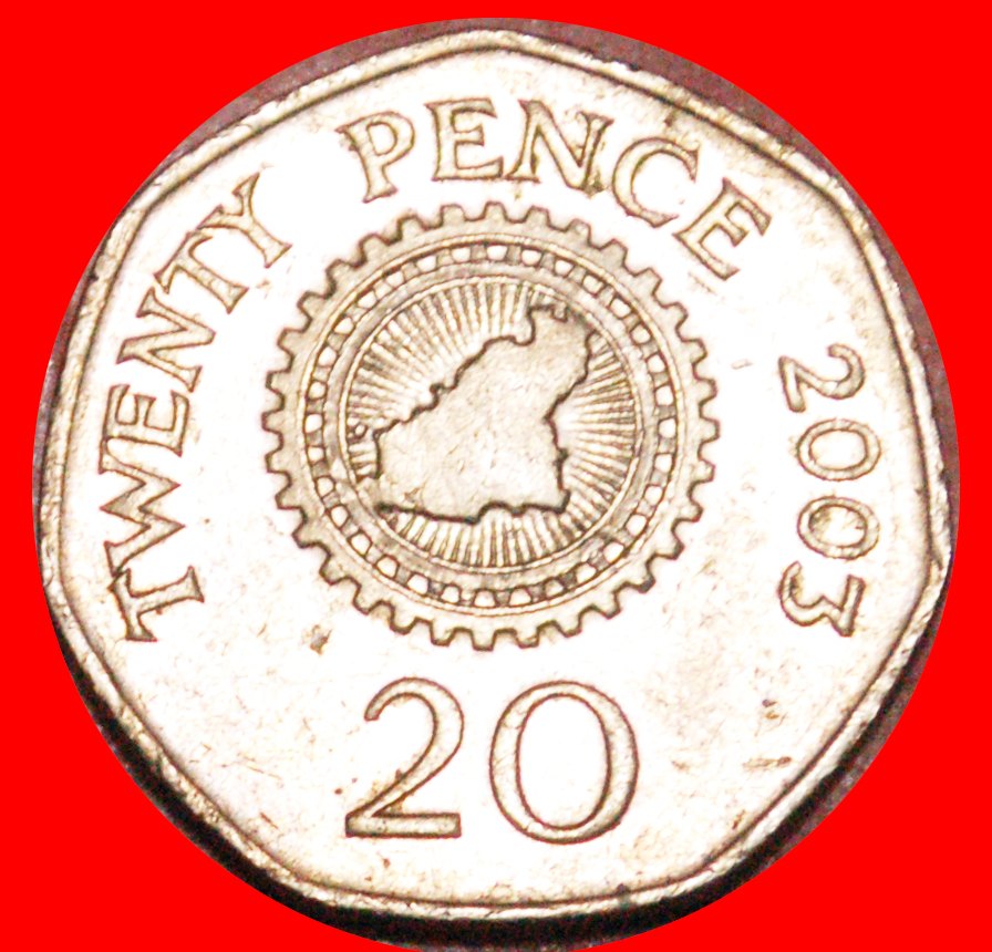  * SIEBENECK (1999-2012): GUERNSEY ★ 20 PENCE 2003!  OHNE VORBEHALT!   