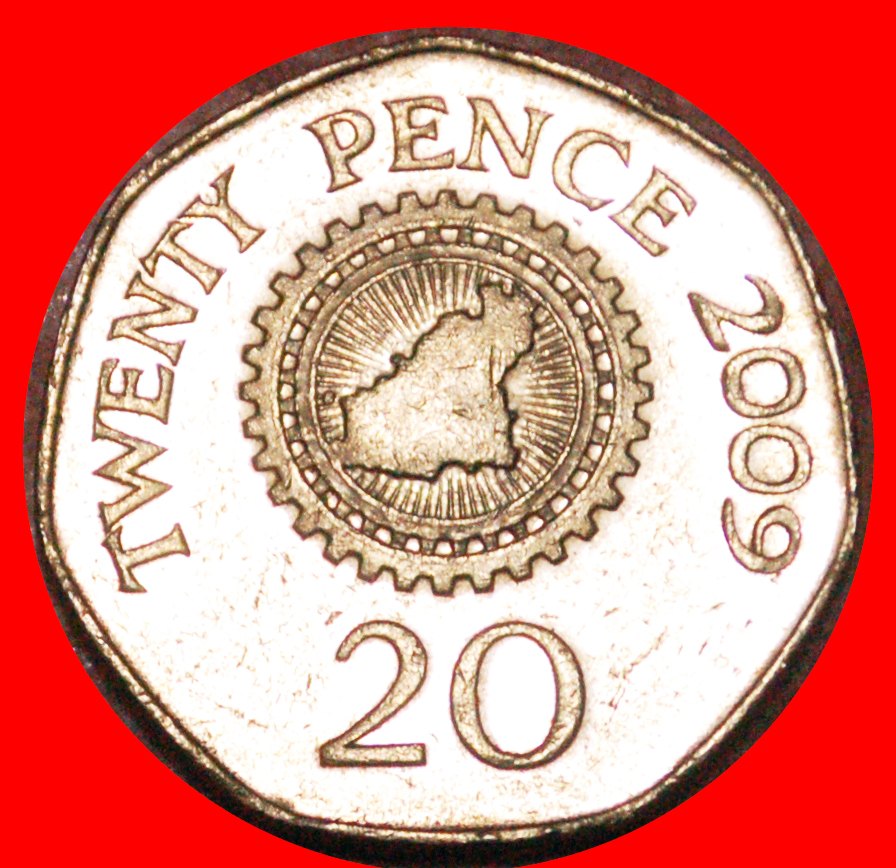  * SIEBENECK (1999-2012): GUERNSEY ★ 20 PENCE 2009!  OHNE VORBEHALT!   