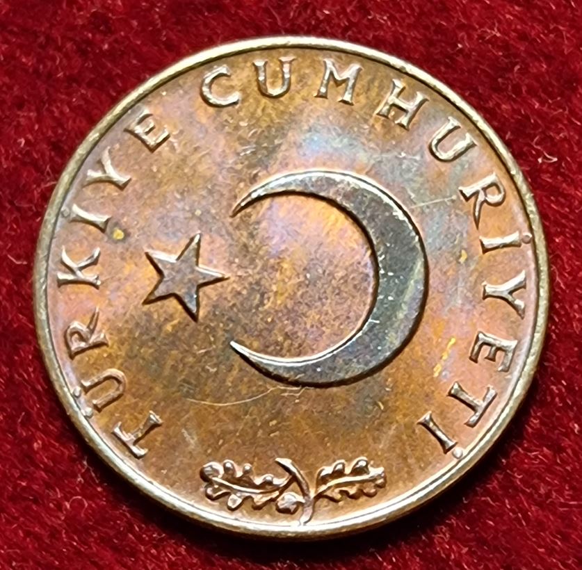  4797(7) 10 Kurus (Türkei / ohne Atatürk) 1971 in UNC .............................. von Berlin_coins   