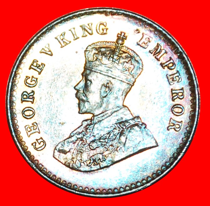 * CALCUTTA 1912-1936:INDIA★1/12 ANNA 1921 UNC MINT LUSTER★GEORGE V 1911-1936★LOW START ★ NO RESERVE!