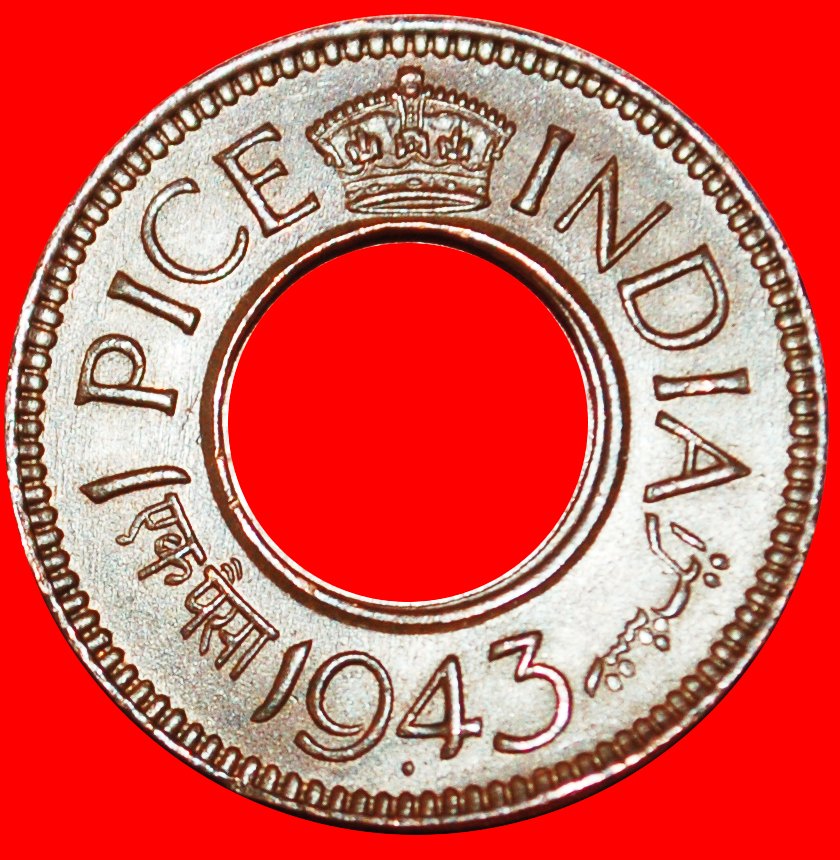  * SOUTH AFRICA (1943-1947):INDIA★1 PICE 1943! MINT LUSTER★JUST PUBLISHED★LOW START ★ NO RESERVE!   