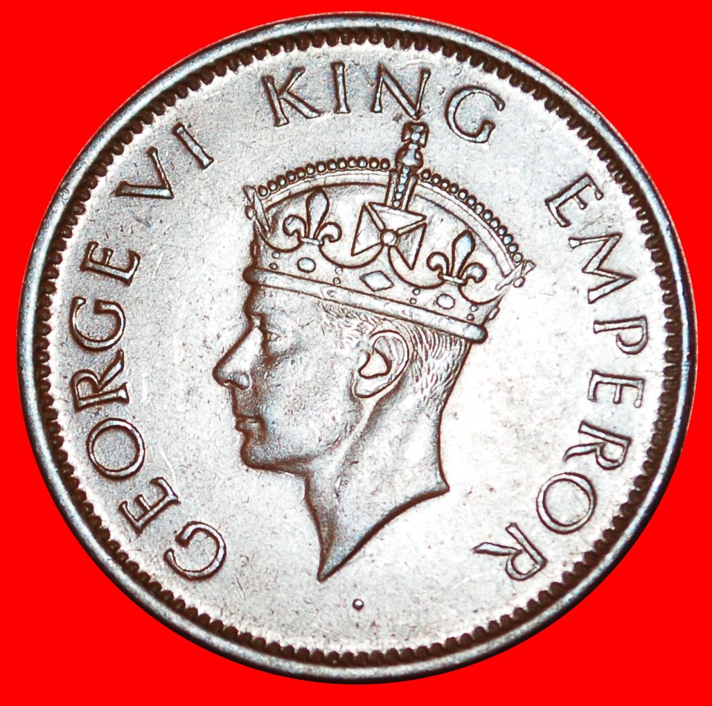  * BOMBAY (1938-1942): INDIA★ 1/4 ANNA 1940! MINT LUSTRE! GEORGE VI 1937-1952★LOW START ★ NO RESERVE!   