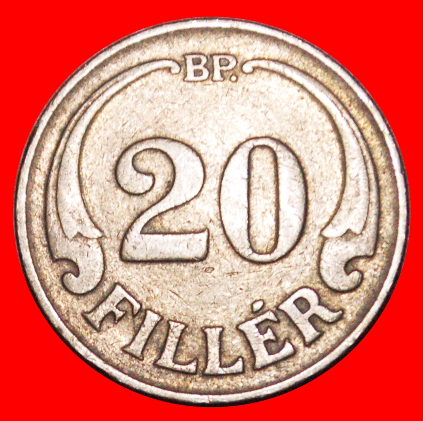  * CROWN OF ST. STEPHEN (1926-1940): HUNGARY ★ 20 FILLER 1926!★LOW START ★ NO RESERVE!   