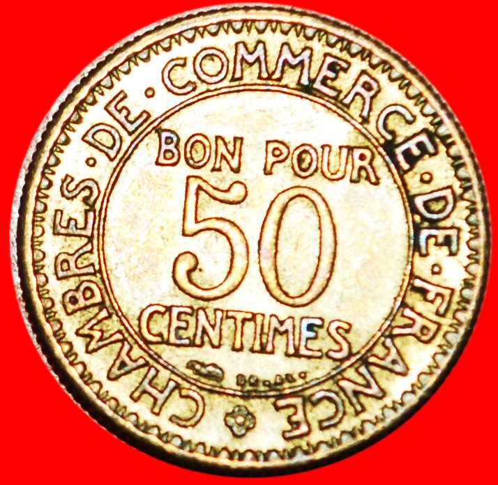  *• MERCURIUS ★ FRANKREICH ★ 50 CENTIMES 1923! OHNE VORBEHALT!   