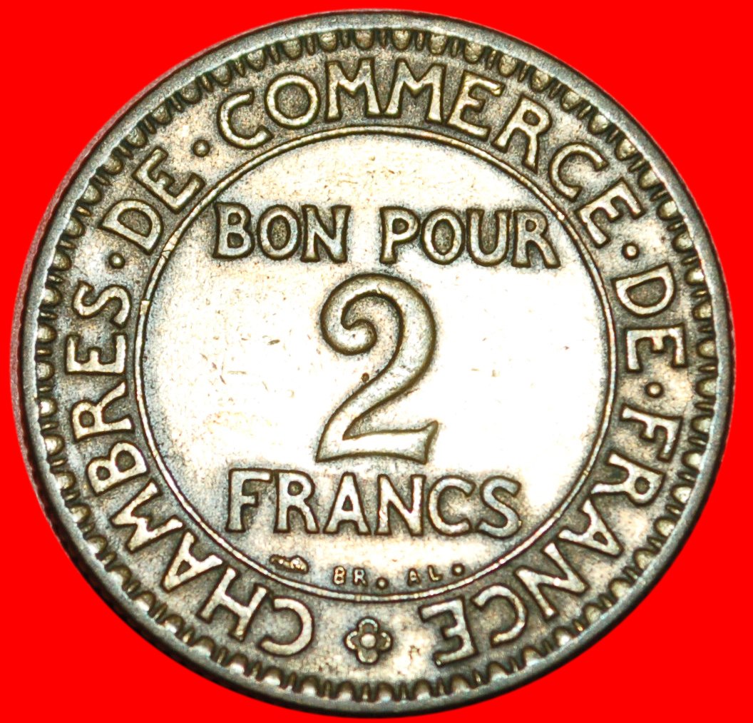  *• MERCURIUS ★ FRANKREICH ★ 2 FRANCS 1923! OHNE VORBEHALT!   