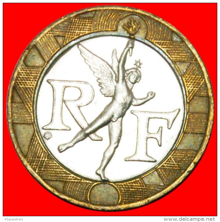  *• NUDE SPIRIT OF FREEDOM: FRANCE ★ BI-METAL 10 FRANCS 1989! LOW START ★ NO RESERVE!   