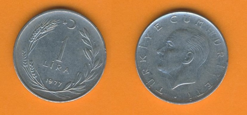  Türkei 1 Lira 1977   