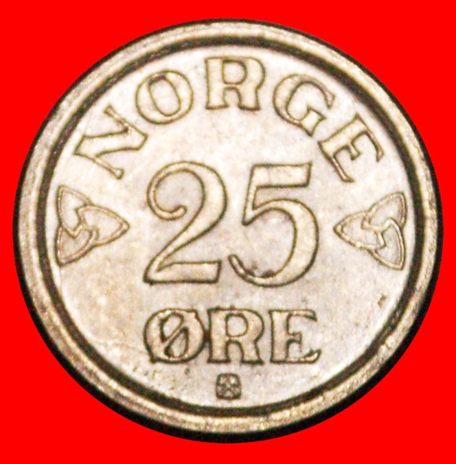  * ROSEN (1952-1957): NORWEGEN★25 OERE 1952 Haakon VII. (1905-1957) uSTG STEMPELGLANZ★OHNE VORBEHALT!   