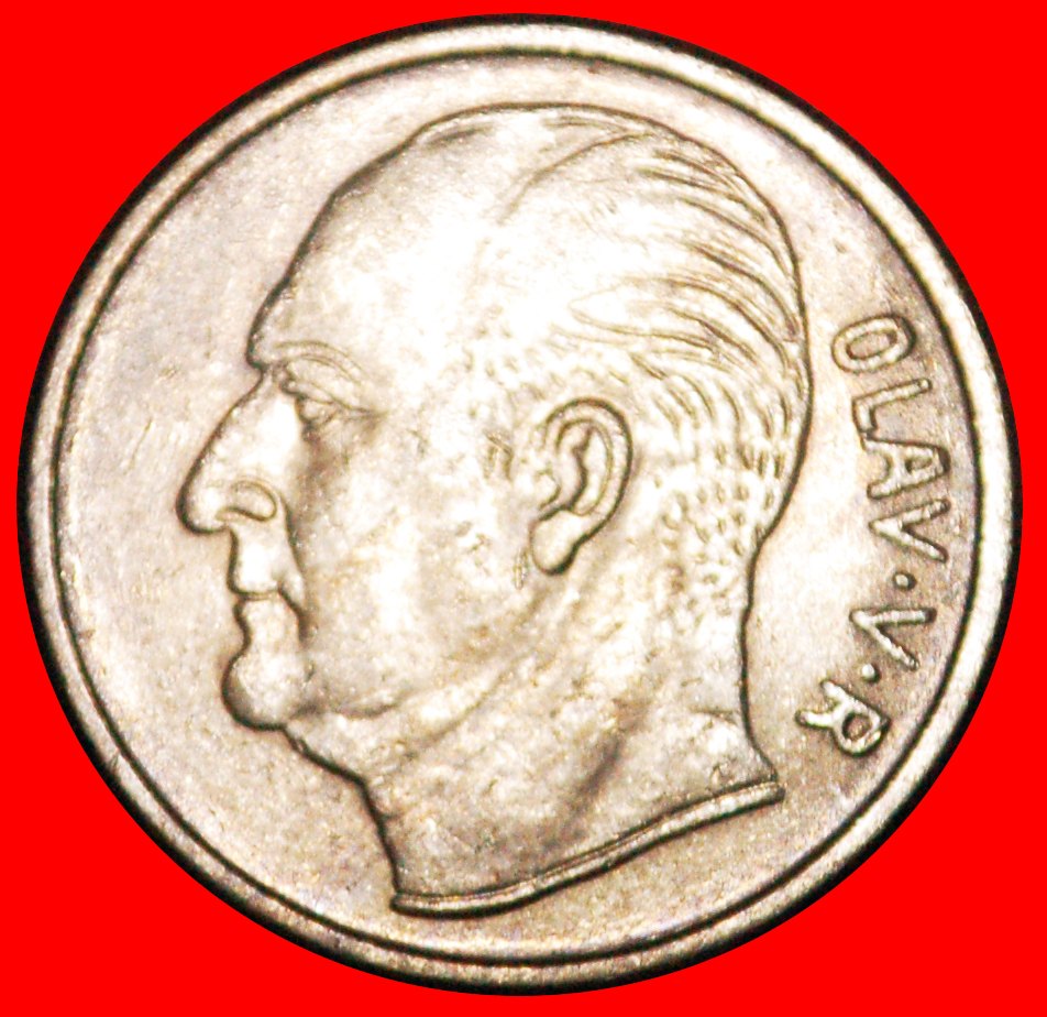  Ⰶ HORSE (1958-1973): NORWAY ★ 1 CROWN 1970 UNCOMMON MINT LUSTRE!★LOW START ★ NO RESERVE!   