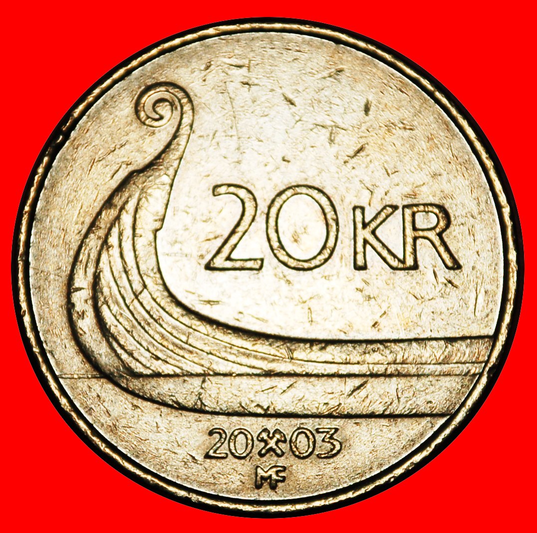  * SHIP (1994-2009): NORWAY ★ 20 CRONWS 2003! DISCOVERY COIN!★LOW START ★ NO RESERVE!   