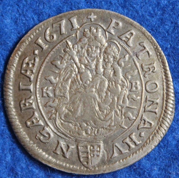  Ungarn, Leopold I., 1658-1705, 6 Kreuzer #030   